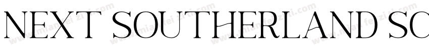 Next Southerland Script DEMO Regula字体转换